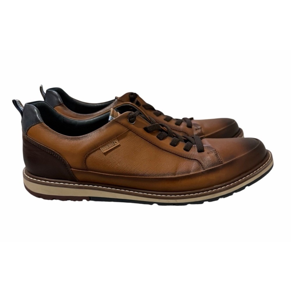 Pikolinos Berna Brandy Leather Lace-Up Casual Sneakers‎ Men's Size 45